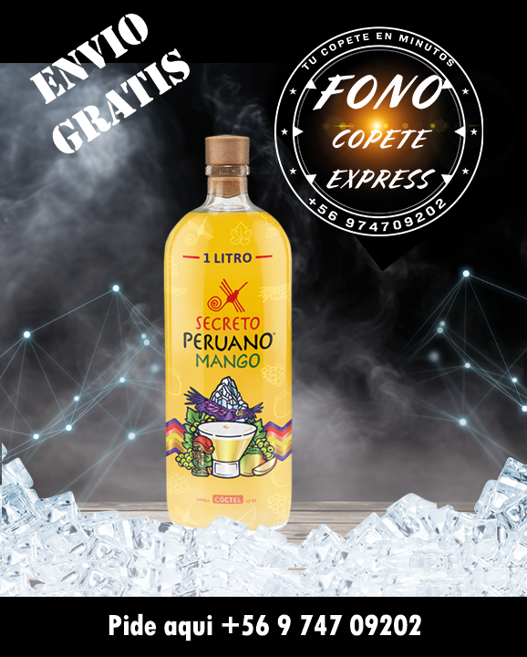 PISCO SOUR MANGO DE 1 LITRO CON ENVIO GRATIS